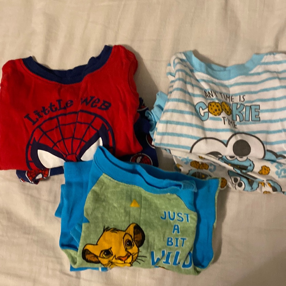 Set of three pjs size 12 months